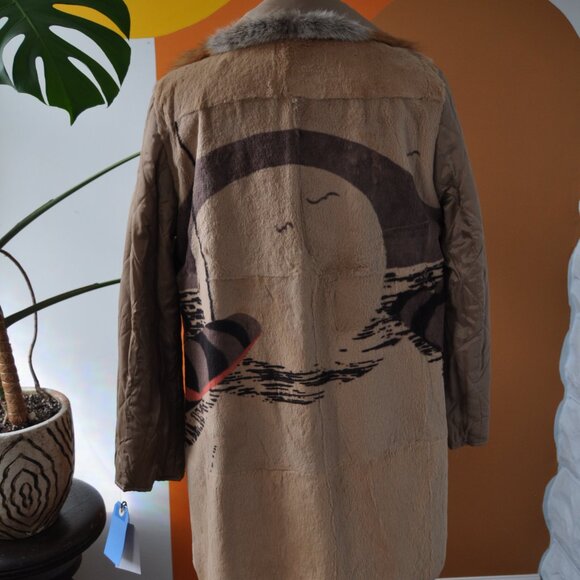 ANNA KEL vintage 2 in 1 corduroy jacket REAL FUR - Picture 2 of 10